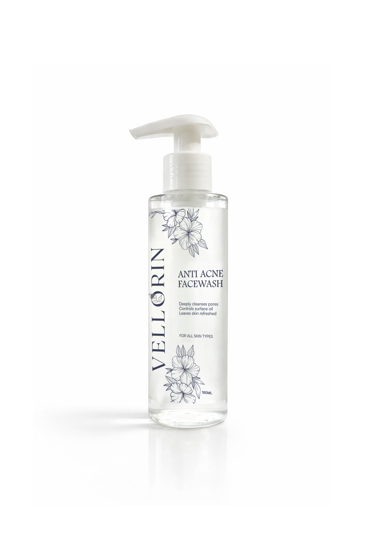Vellorin Anti-Acne Facewash bottle on a white background