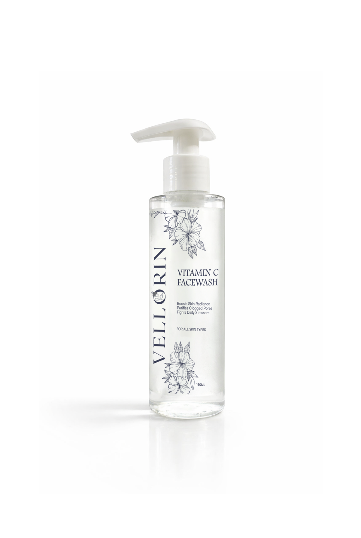 Vellorin Vitamin C Facewash bottle on a white background